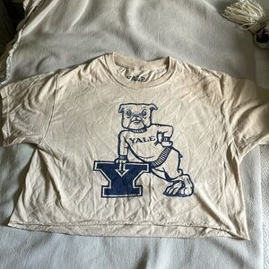 women’s medium Yale cropped shirt worn once or twice good condition